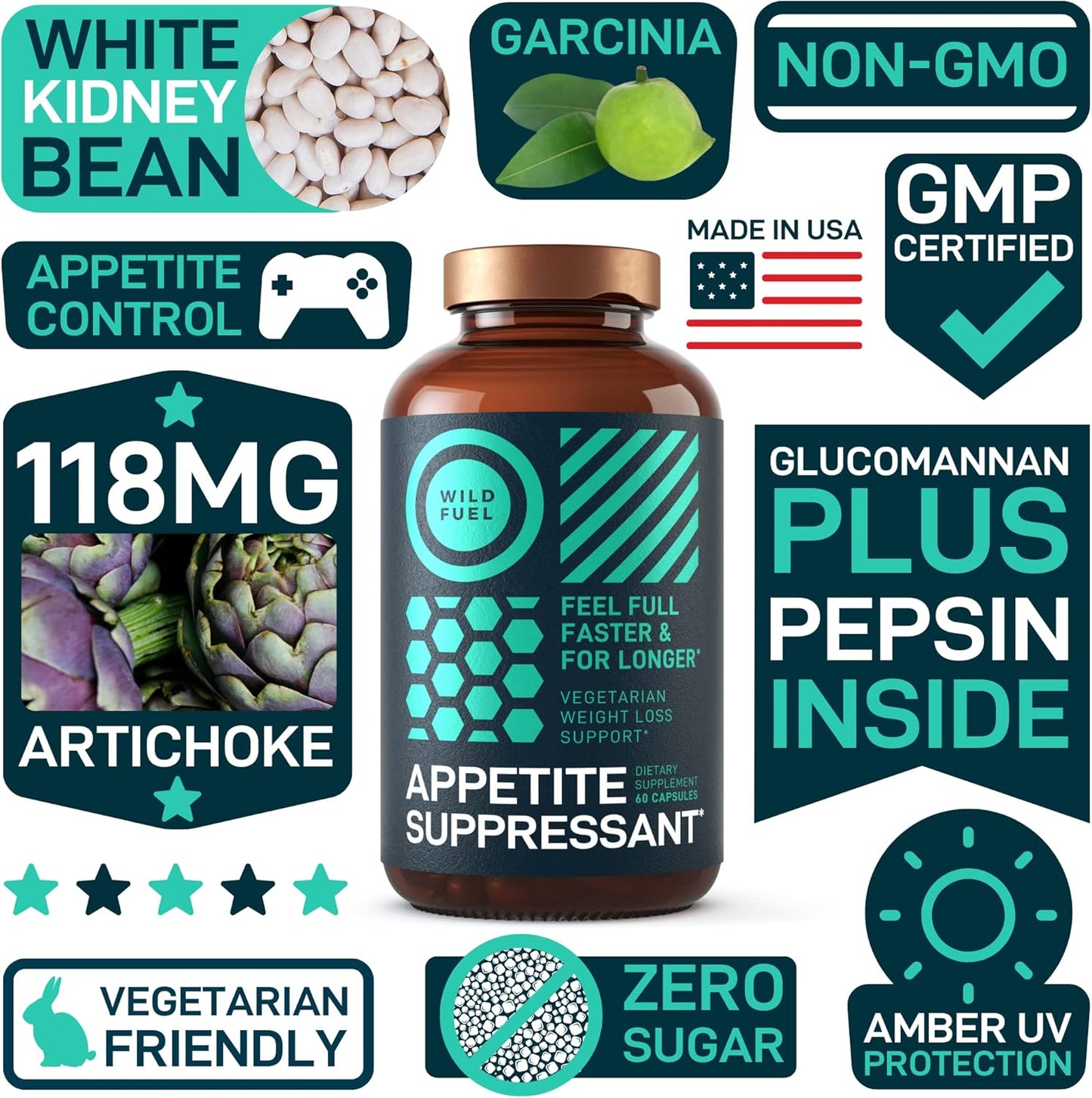 Liquid Chlorophyll, Saffron Extract, and Appetite Suppressant Trio for Natural Energy and Weight Management