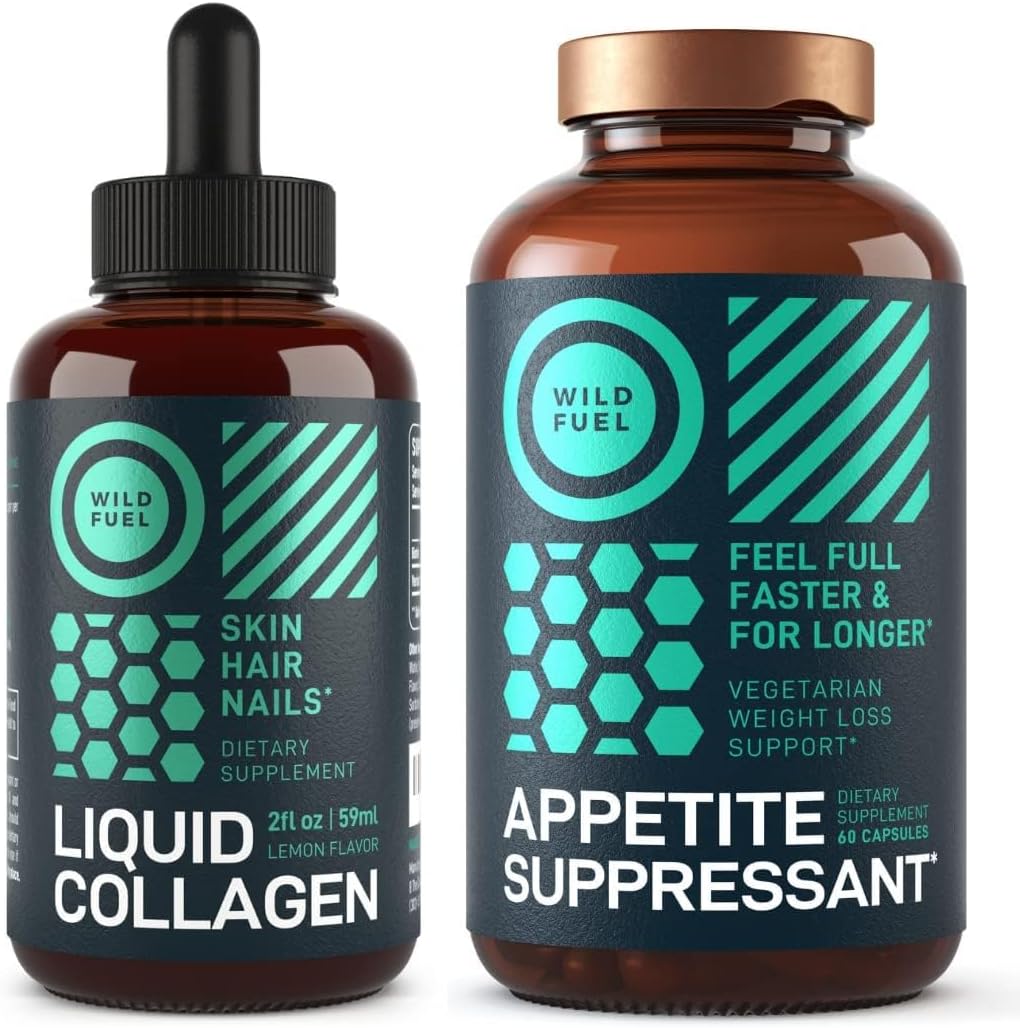 Liquid Collagen and Appetite Suppressant Health Bundle for Enhanced Wellness
