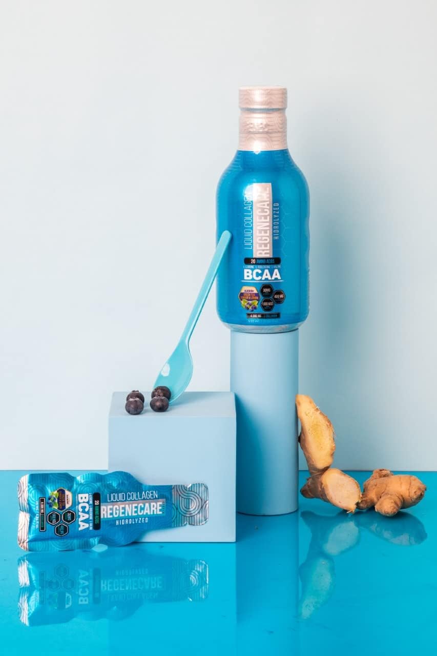 Liquid Collagen Peptides Supplement with BCAA for Hair, Skin & Nails - 630ml (21.30 fl oz) - Supports Joint, Bone, and Overall Health - Ideal for Women and Men