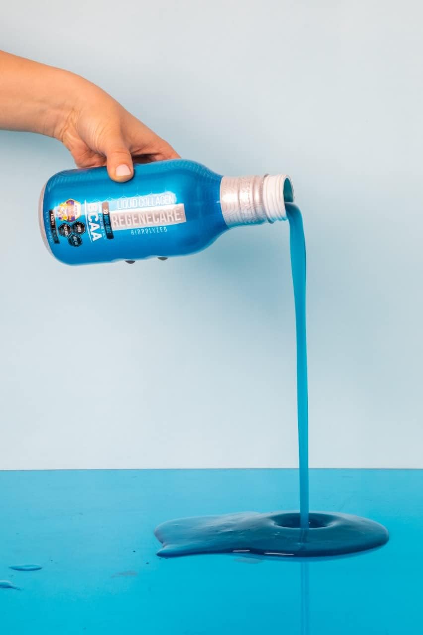 Liquid Collagen Peptides Supplement with BCAA for Hair, Skin & Nails - 630ml (21.30 fl oz) - Supports Joint, Bone, and Overall Health - Ideal for Women and Men