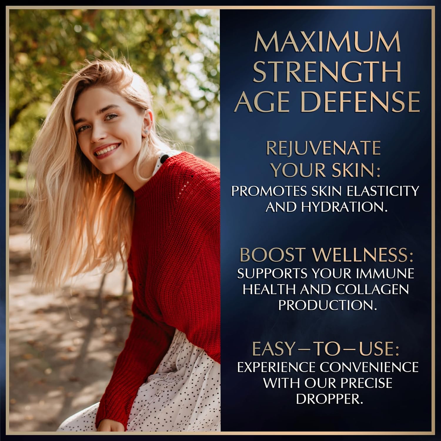 Liquid Collagen Peptides with Biotin, Lysine, and Strawberry Flavor - Hair, Skin, and Nails Support - 100,000mcg Lysine, 50,000mcg Collagen, 10,000mcg Biotin - 2-Pack 2x2oz