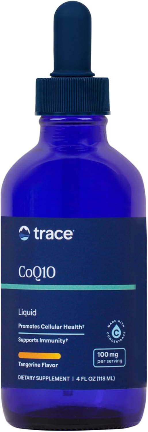 Liquid CoQ10 Supplement with Trace Minerals - Cellular Health & Immune Support - 100 mg Coenzyme Q10 - 4 fl oz