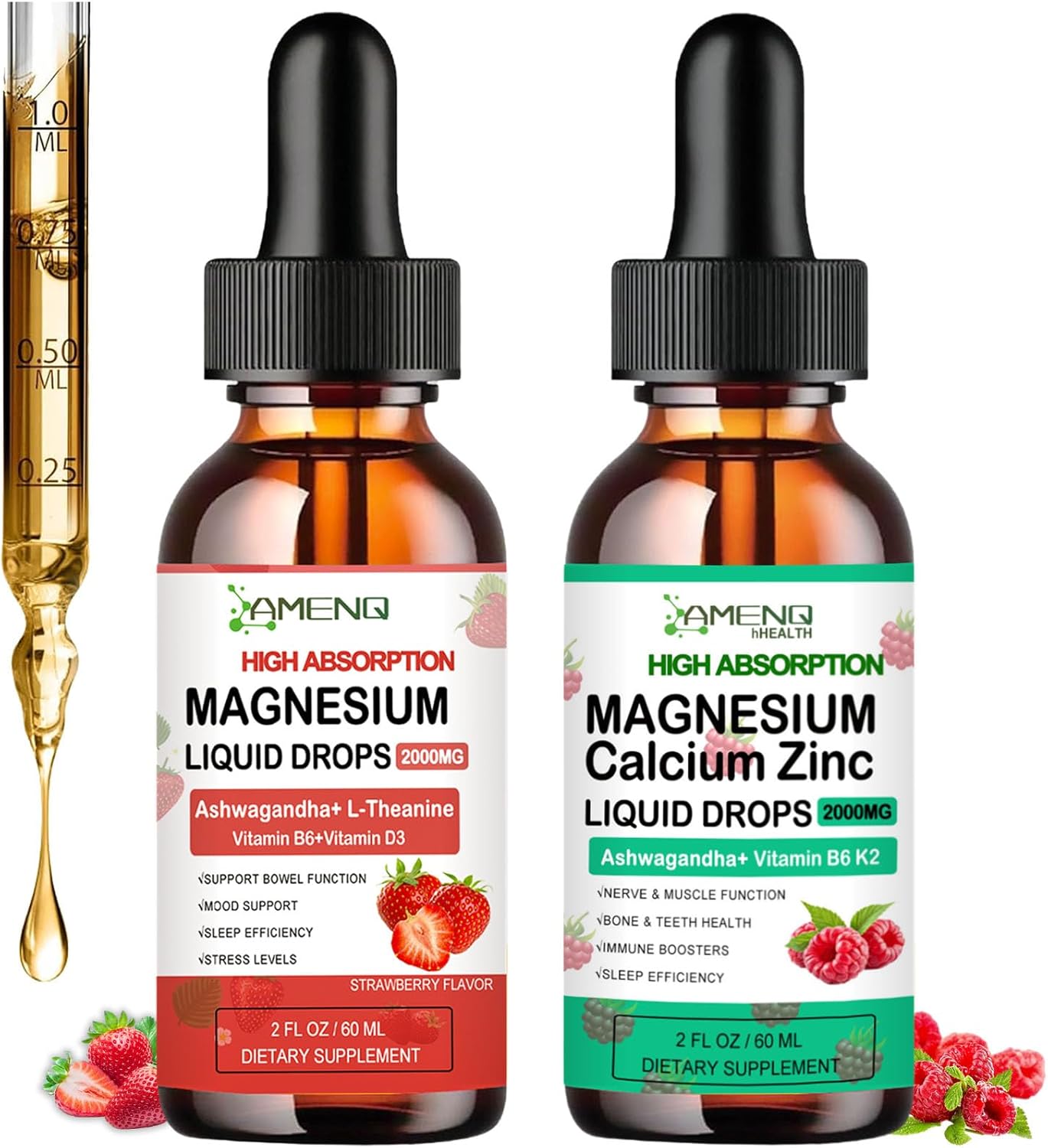 Liquid Cortisol Supplement with Calcium, Magnesium, Zinc, and Vitamin D3 Drops