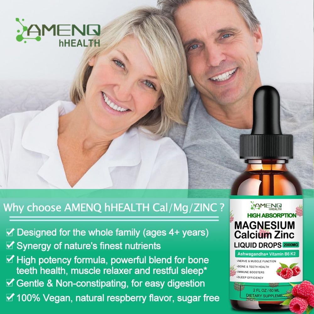 Liquid Cortisol Supplement with Calcium, Magnesium, Zinc, and Vitamin D3 Drops