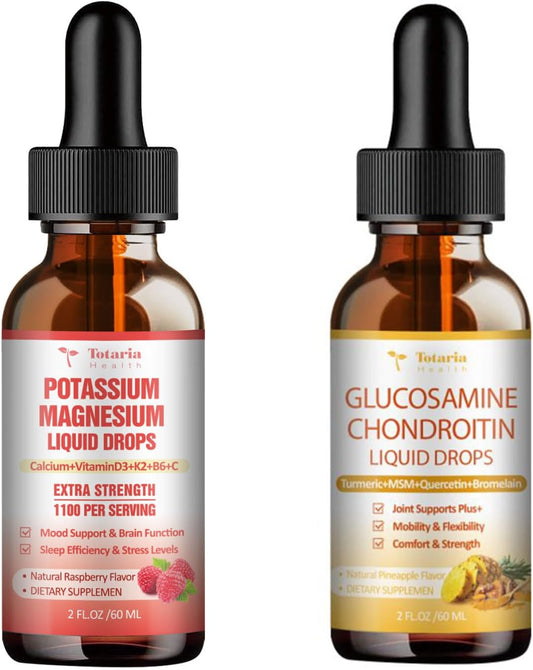 Liquid Drops Supplement with Potassium, Magnesium, Glucosamine, and Chondroitin MSM