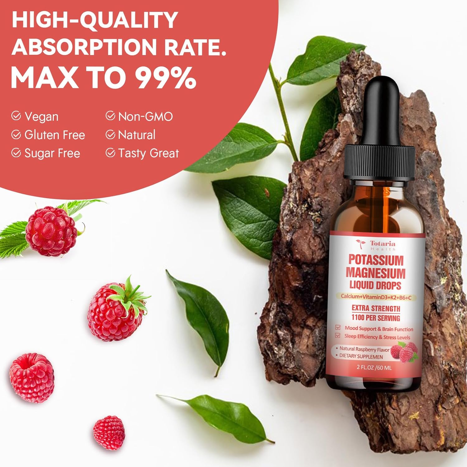 Liquid Drops Supplement with Potassium, Magnesium, Glucosamine, and Chondroitin MSM