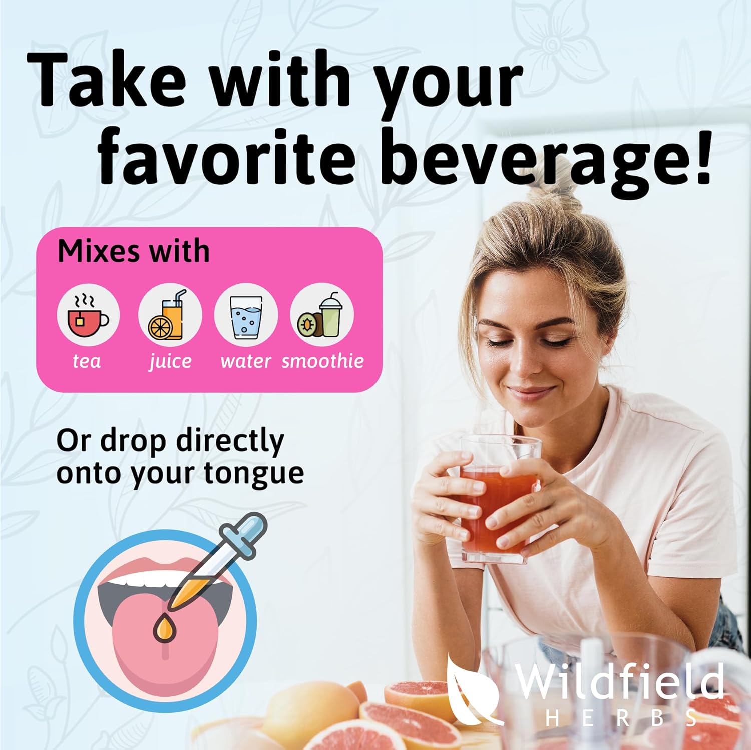 Liquid Echinacea Extract Drops - 2440mg Echinacea Root Tincture, 2 Month Supply, Alcohol-Free - 4 Oz, Pack of 2