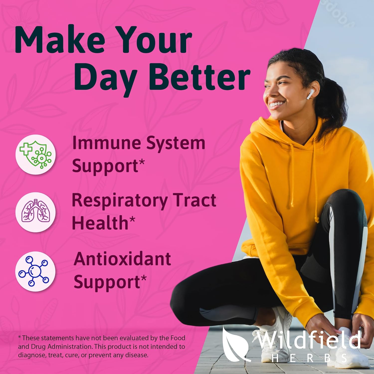 Liquid Echinacea Root Drops Tincture 2440mg - Herbal Supplement, Alcohol-Free, 1 Month Supply - 2 Oz, Pack of 1