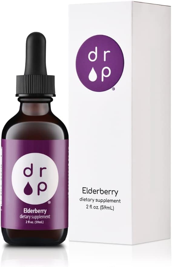Liquid Elderberry and Vitamin B12 Drops Bundle for Immune Support