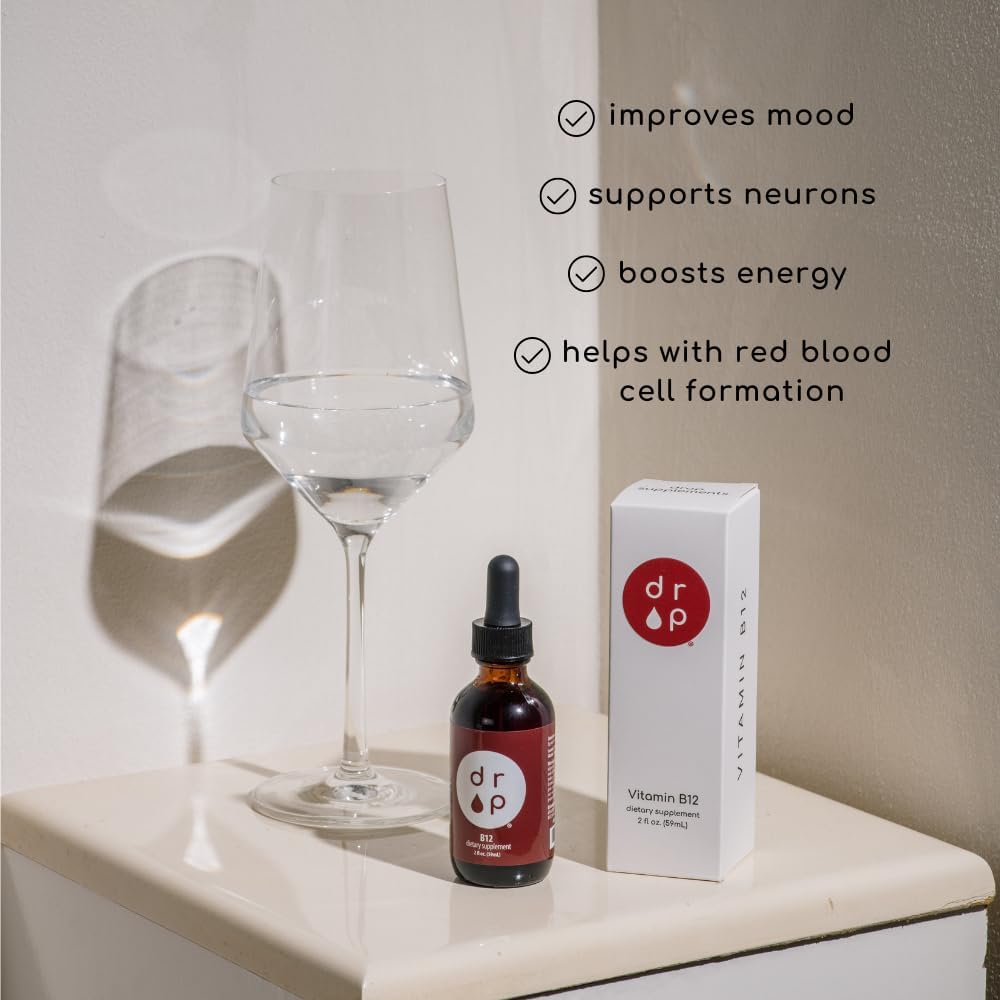 Liquid Elderberry and Vitamin B12 Drops Bundle for Immune Support