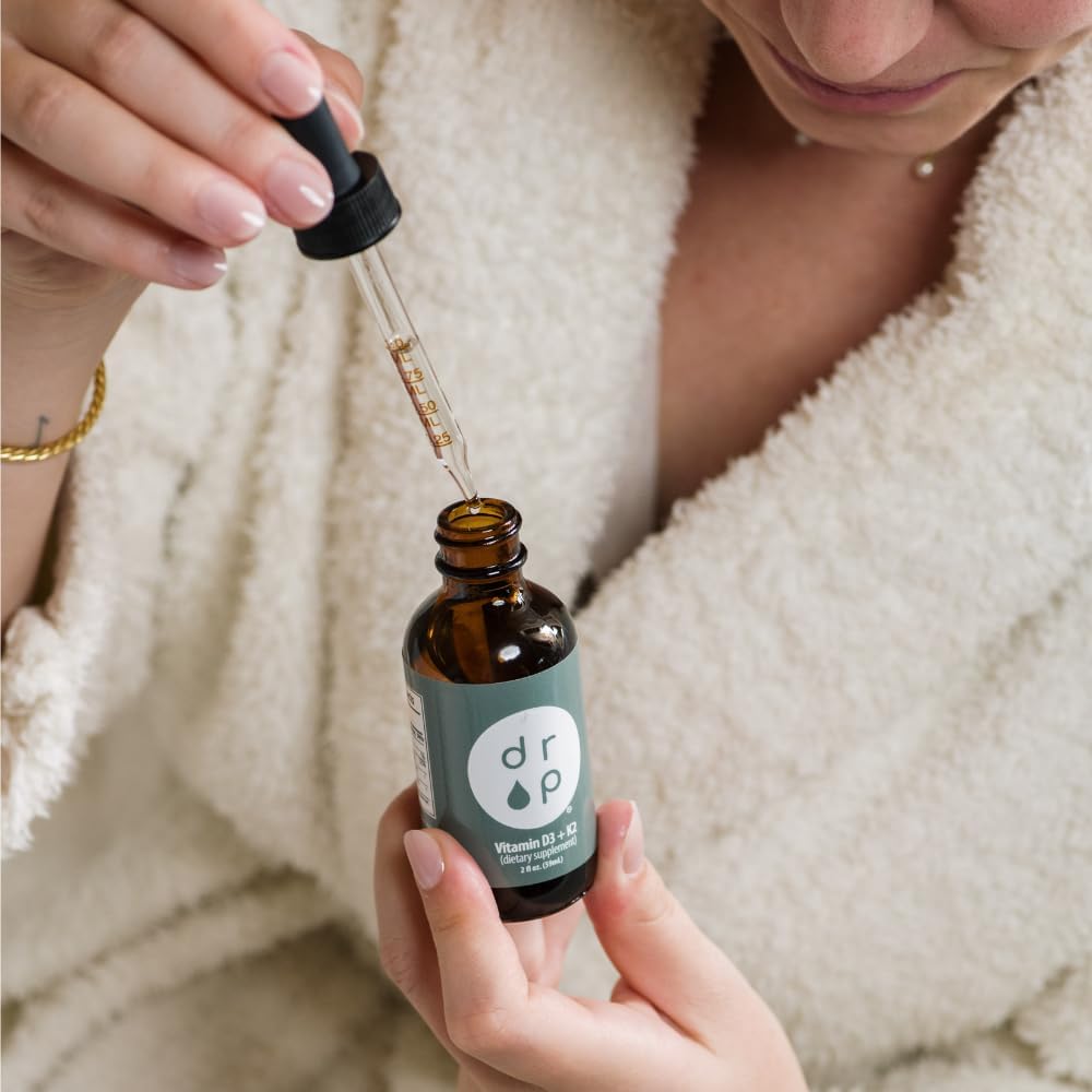 Liquid Elderberry Drops and Vitamin D3+K2 Drops Bundle - Immune Support Supplement Package