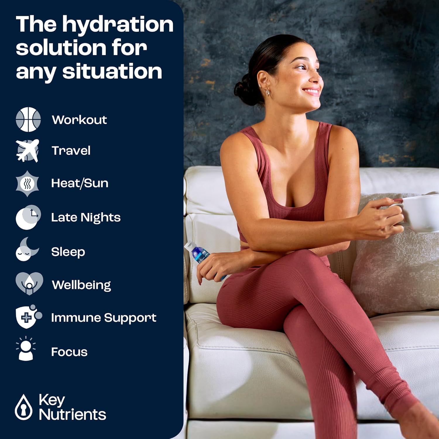 Liquid Electrolytes with 72 Trace Minerals for Rapid Hydration and Muscle Recovery - 4oz Unflavored Drops for Drinking Water, Post-Workout Sodium Supplement - 48 Servings