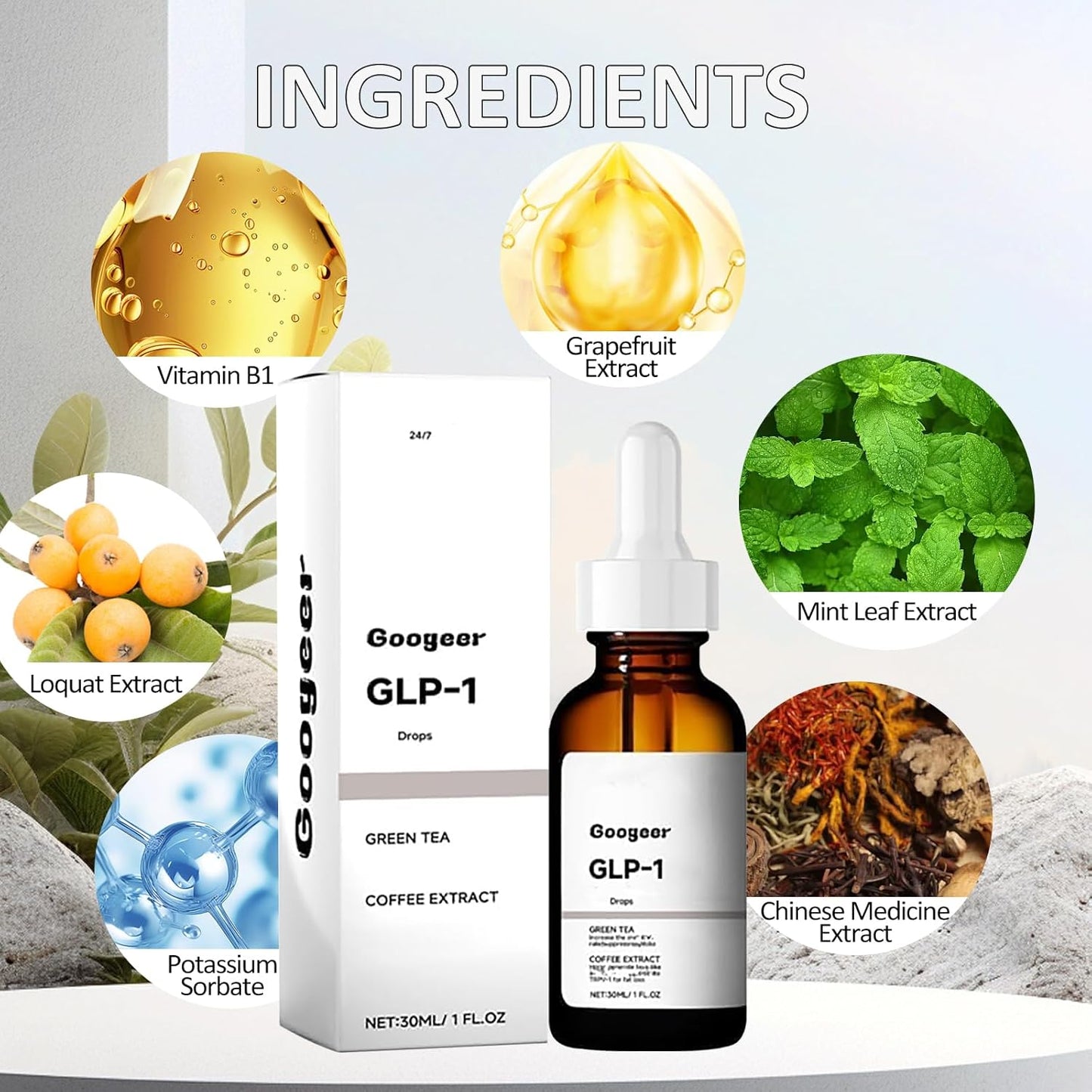 Liquid GLP-1 Supplement Drops for Men and Women by DouBX Hom