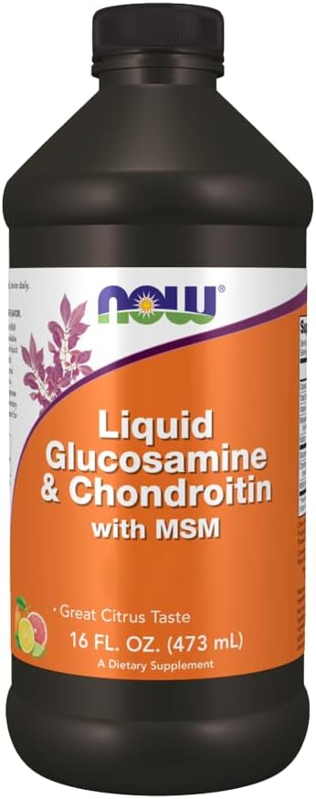 Liquid Glucosamine & Chondroitin MSM Supplement, 16 Fluid Ounces by NOW FOODS