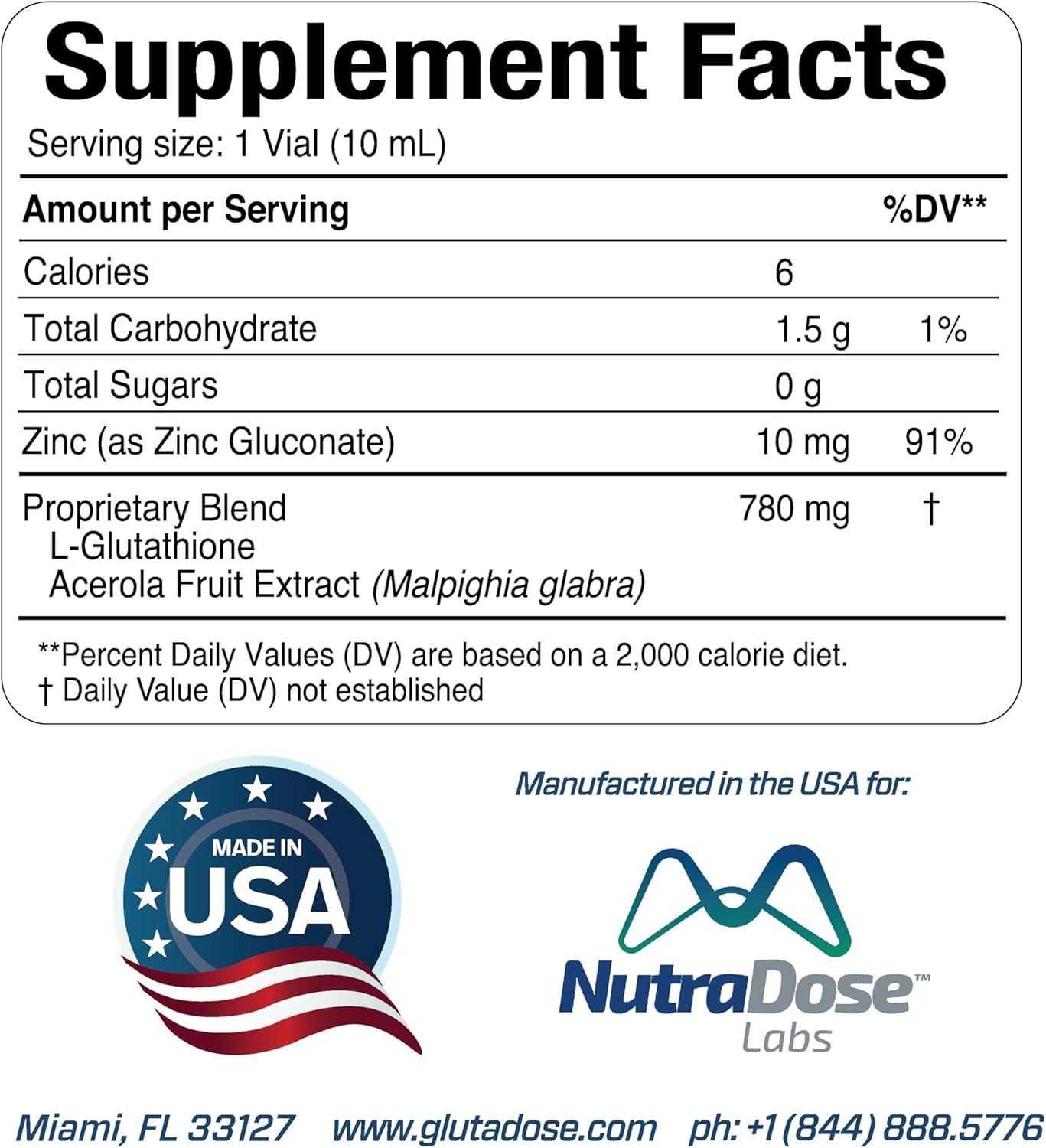 Liquid Glutathione Supplement with Lemon Berry Flavor, Acerola Energy Booster with Zinc, Daily Vitamins & Minerals in Liquid Vials for Auto-Immune Support