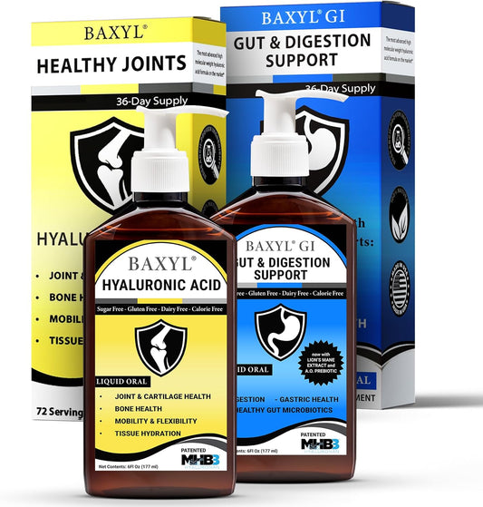 Liquid Hyaluronic Acid & Hyaluronan Bundle for Joint and Digestive Relief