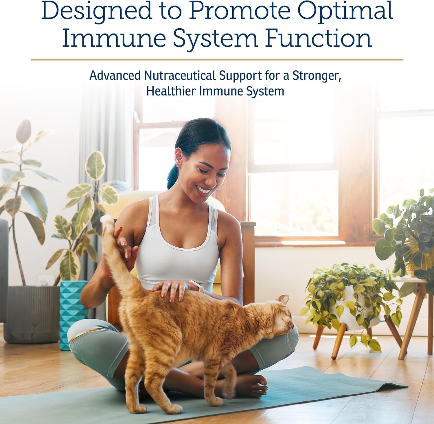 Liquid Immune Support Supplement for Dogs and Cats with Reishi Mushroom and L-Lysine - Enhances Immunity and Eye Health - 4 oz Bottle