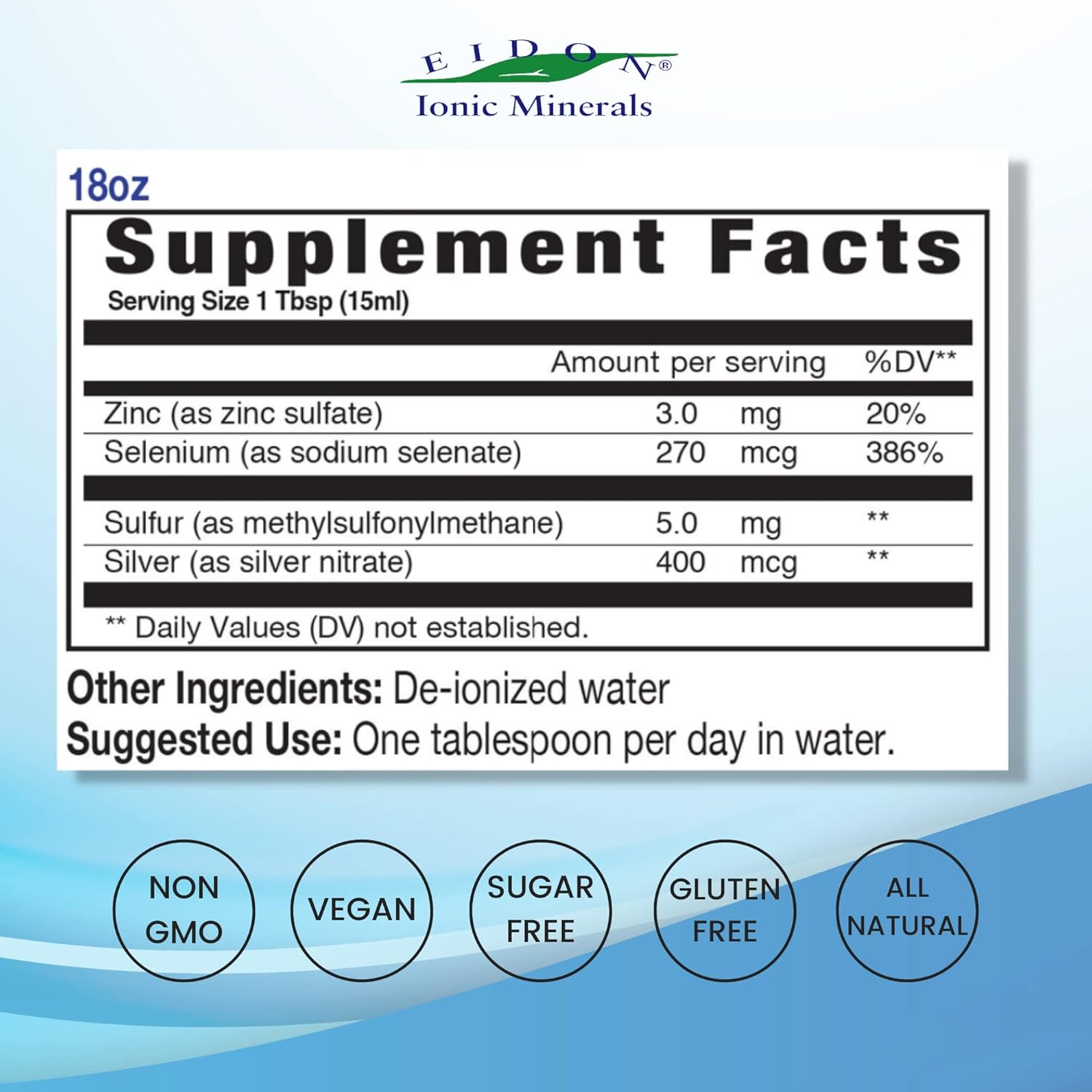 Liquid Immune Support Supplement with Zinc and Selenium - 18 oz, Bioavailable Formula for Immune System Support