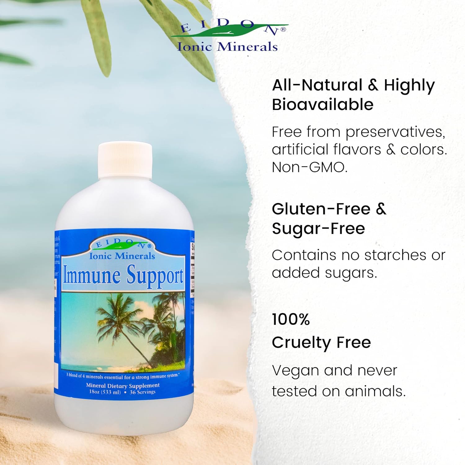 Liquid Immune Support Supplement with Zinc and Selenium - 18 oz, Bioavailable Formula for Immune System Support