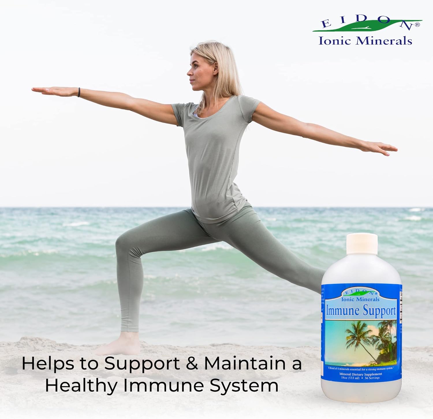 Liquid Immune Support Supplement with Zinc and Selenium - 18 oz, Bioavailable Formula for Immune System Support