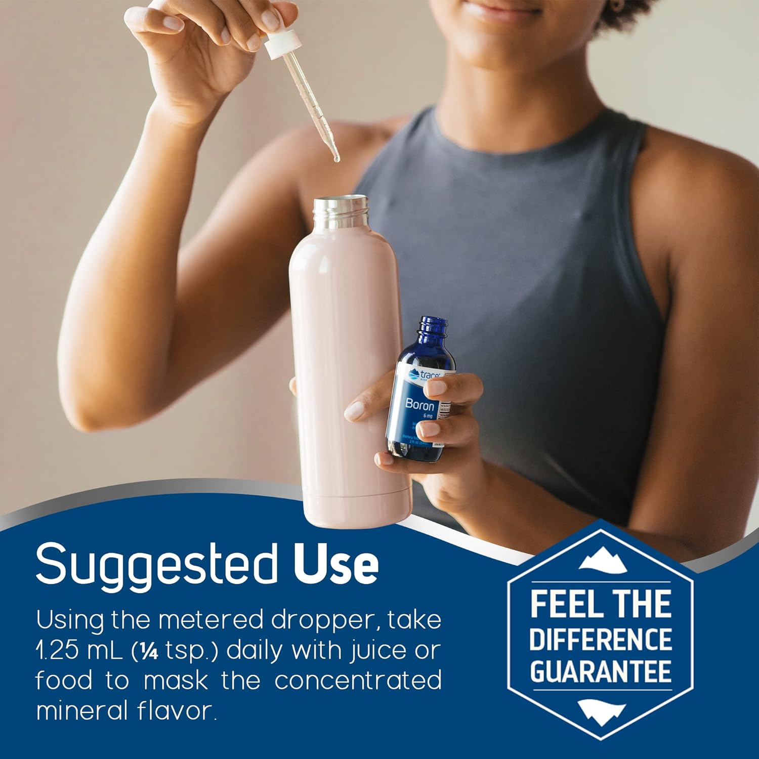 Liquid Ionic Boron Supplement | 6 mg Boron for Bone, Brain, & Joint Health | Includes Trace Minerals, Magnesium, & Chloride | 48 Servings, 2 fl oz