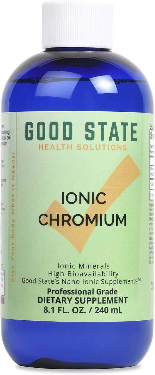 Liquid Ionic Chromium Supplement - 600 mcg, 8 fl oz, 96 Servings