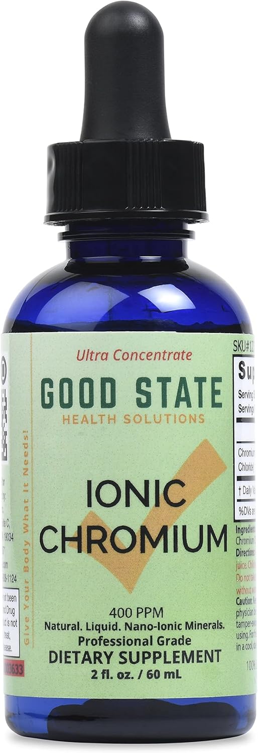 Liquid Ionic Chromium Ultra Concentrate - 200 mcg in 10 Drops - 100 Servings