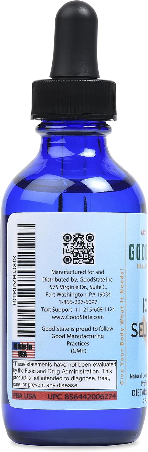 Liquid Ionic Selenium Ultra Concentrate - 70 mcg per 10 Drops, 100 Servings - Glass Bottle