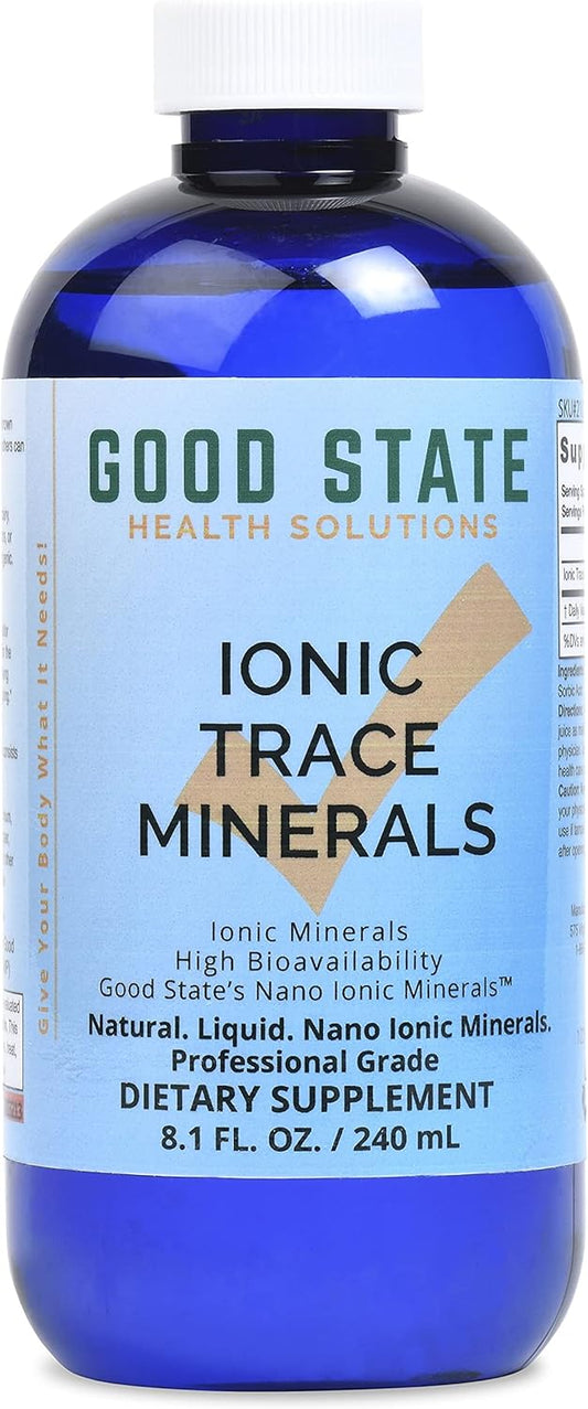 Liquid Ionic Trace Minerals - 96 Servings, 125 mg per Serving, 8 fl oz Bottle
