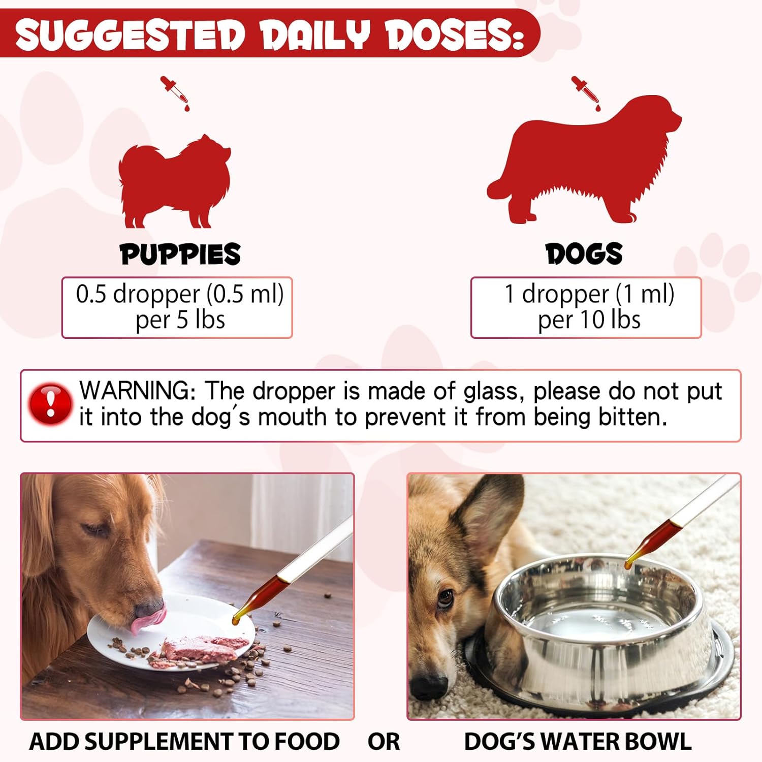 Liquid Iron Supplement for Dogs with Vitamin C and B12 - Supports Anemia, Energy Levels, and Blood Health, Red Blood Cell Formation