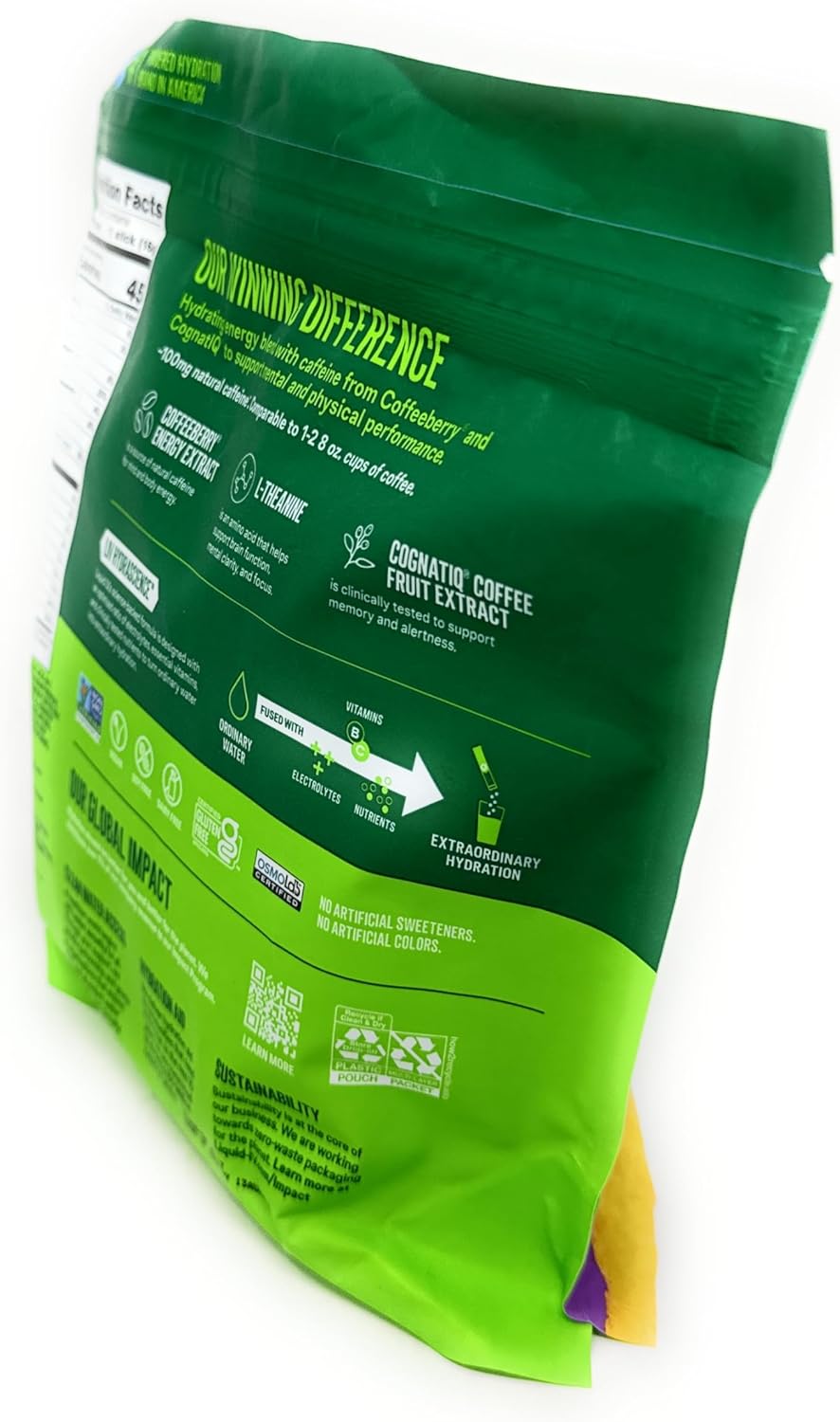 Liquid I.V. Hydration Multiplier + Energy Drink Mix, BlackBerry Peach - 26 Pack for Lasting Hydration and Energy Boost