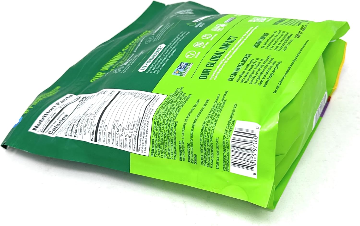 Liquid I.V. Hydration Multiplier + Energy Drink Mix, BlackBerry Peach - 26 Pack for Lasting Hydration and Energy Boost