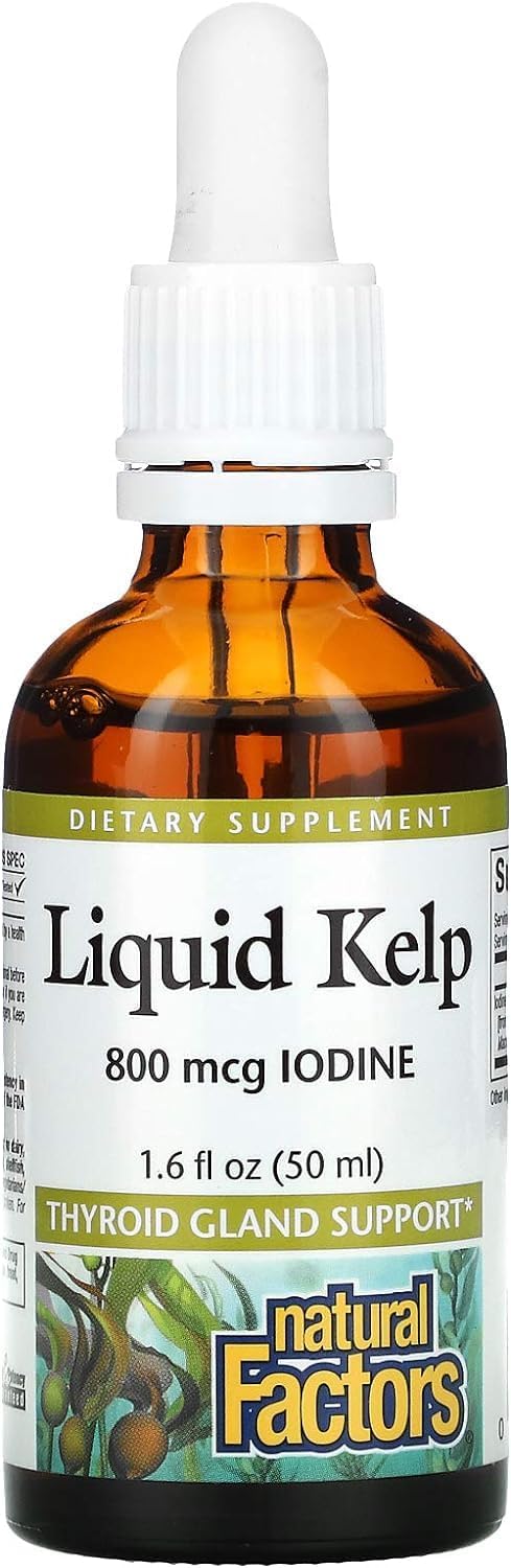 Liquid Kelp Supplement, 50ml - Natural Factors, 1.6 fl oz