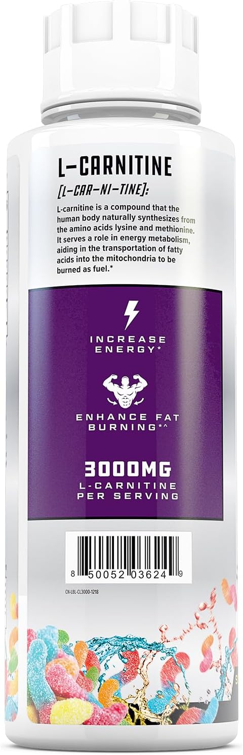 Liquid L-Carnitine Supplement with Acetyl & Tartrate Forms - Pre Workout Formula for Energy & Muscle Support