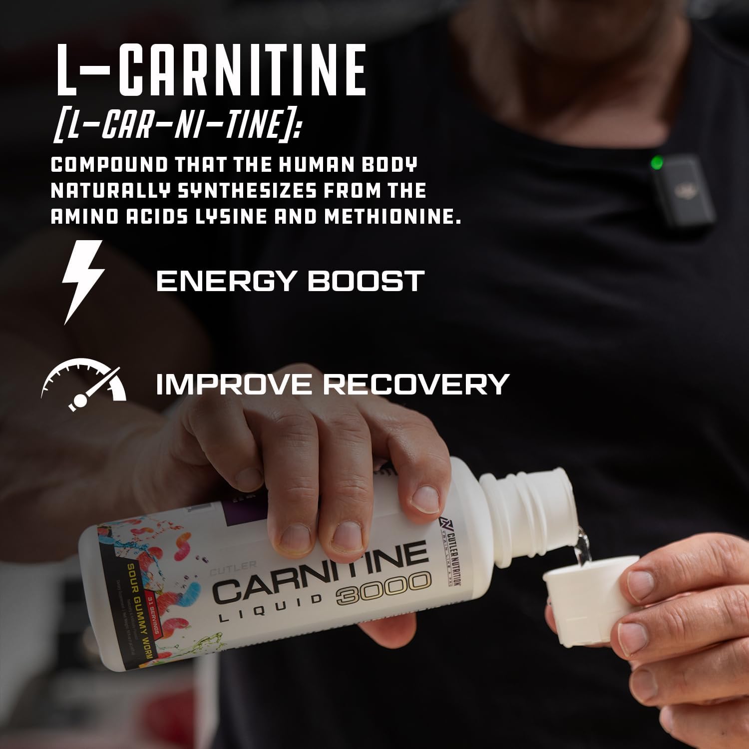 Liquid L-Carnitine Supplement with Acetyl & Tartrate Forms - Pre Workout Formula for Energy & Muscle Support