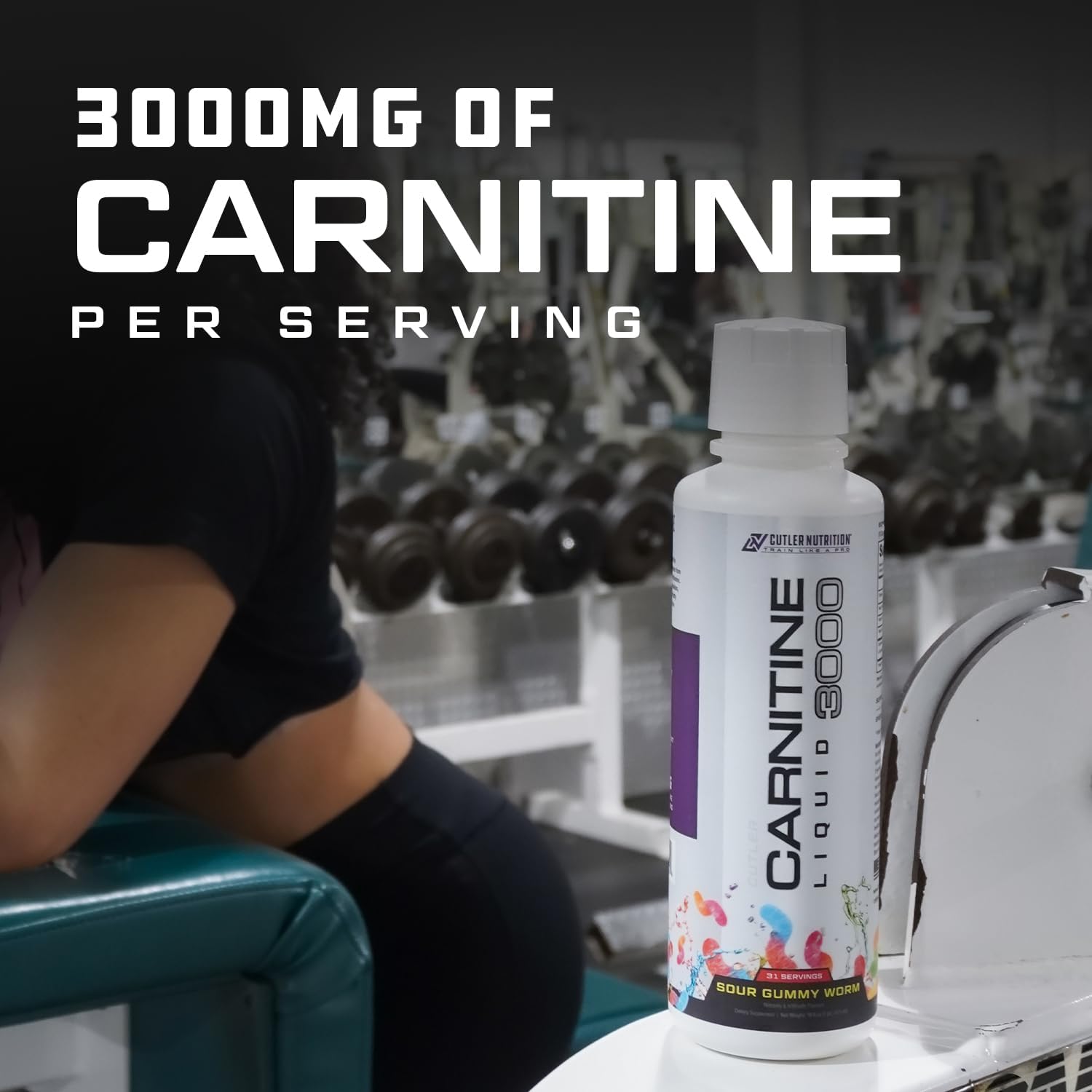 Liquid L-Carnitine Supplement with Acetyl & Tartrate Forms - Pre Workout Formula for Energy & Muscle Support