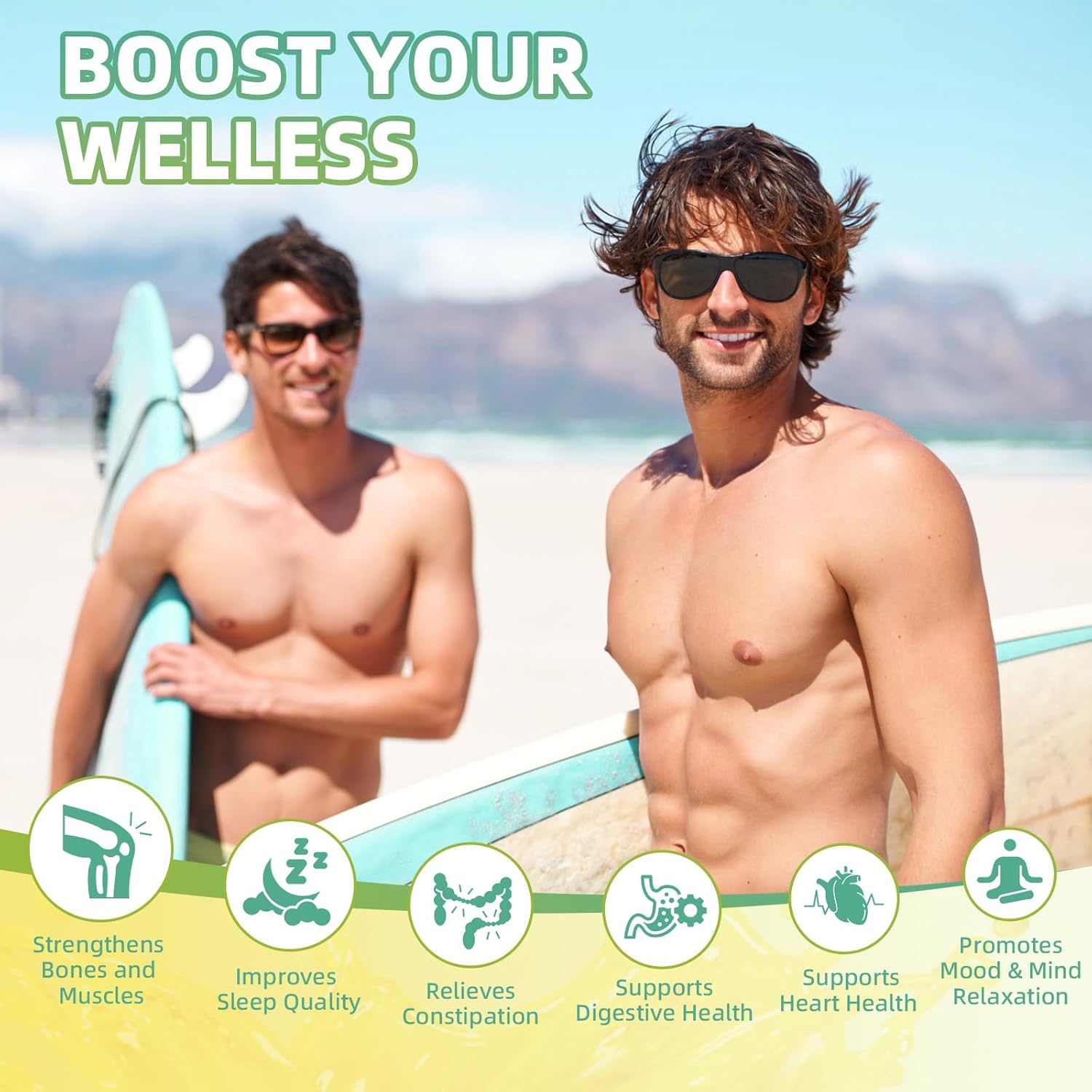 Liquid Magnesium Citrate Supplement with Bromelain, Vitamin, Zinc, and Sodium - Pineapple Flavor for Sleep, Muscle, Heart, Digestion, Constipation - 30 Day Supply