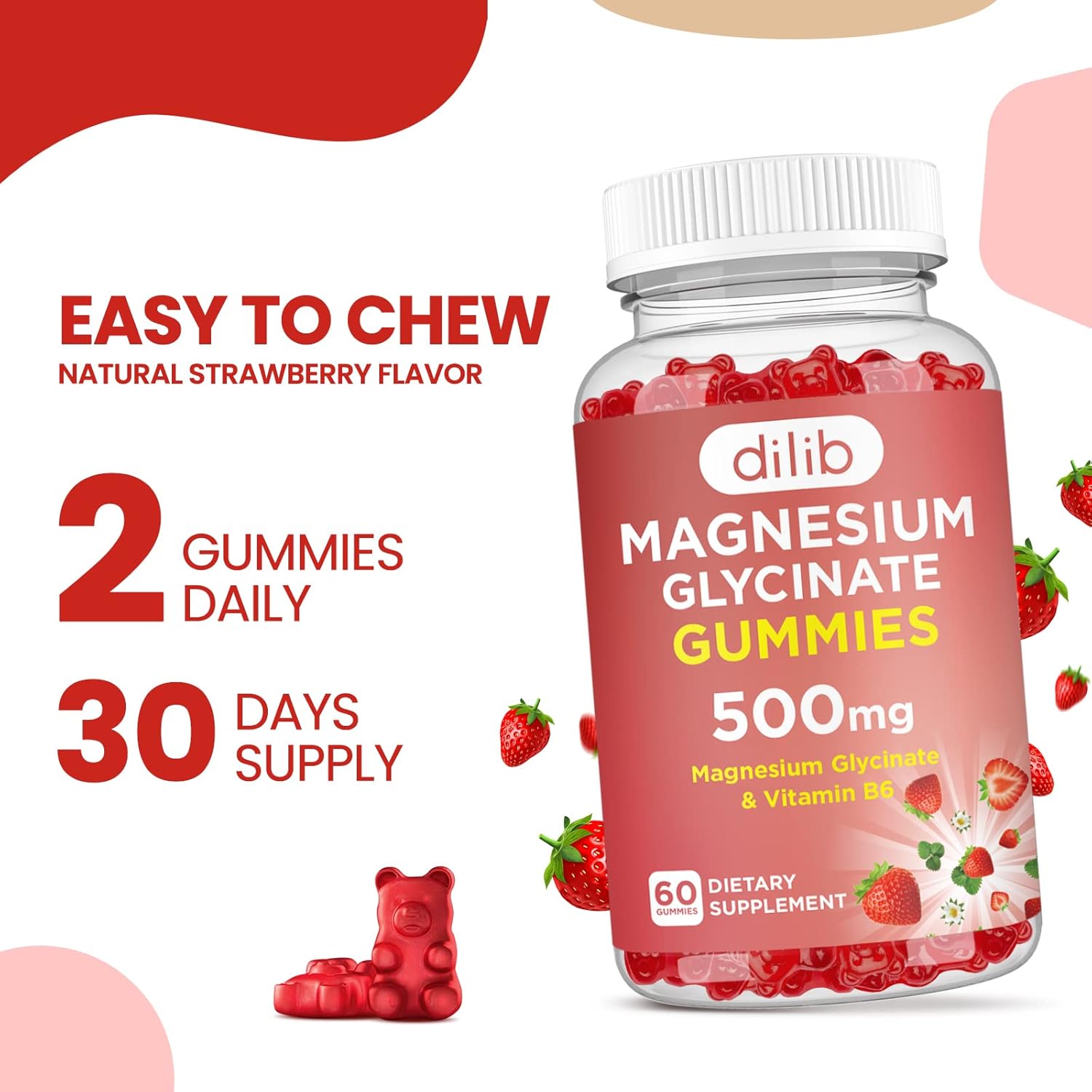 Liquid Magnesium Glycinate Citrate Malate Drops and Gummies Combo Pack