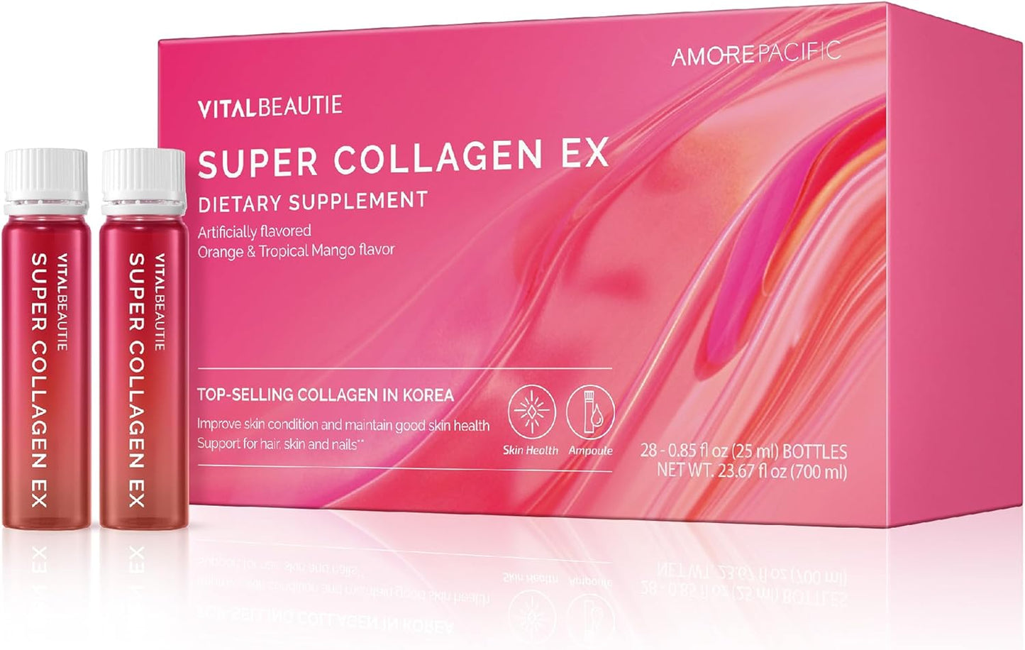 Liquid Marine Collagen Boost for Women - VITALBEAUTIE Super Collagen EX, 28 Servings