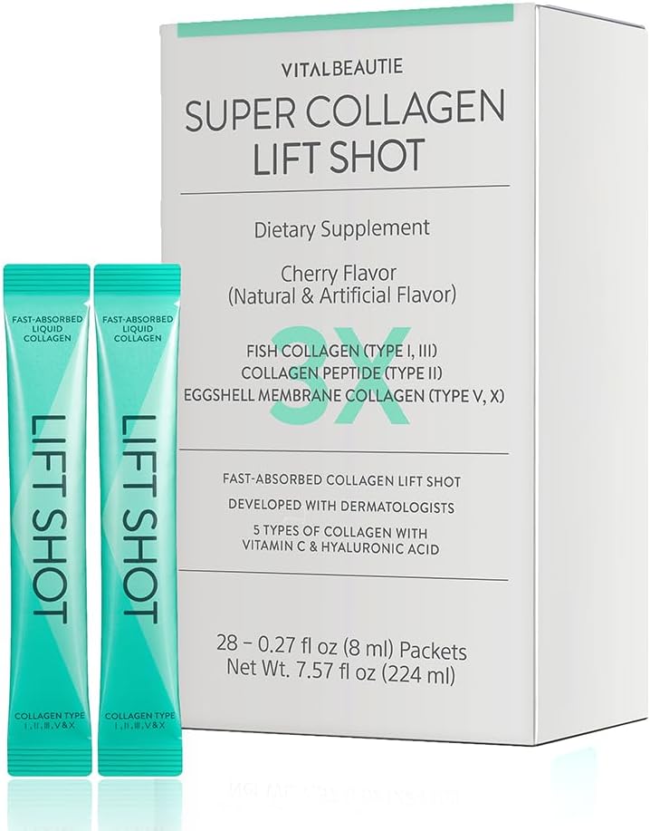 Liquid Marine Collagen Boost for Women - VITALBEAUTIE Super Collagen EX, 28 Servings