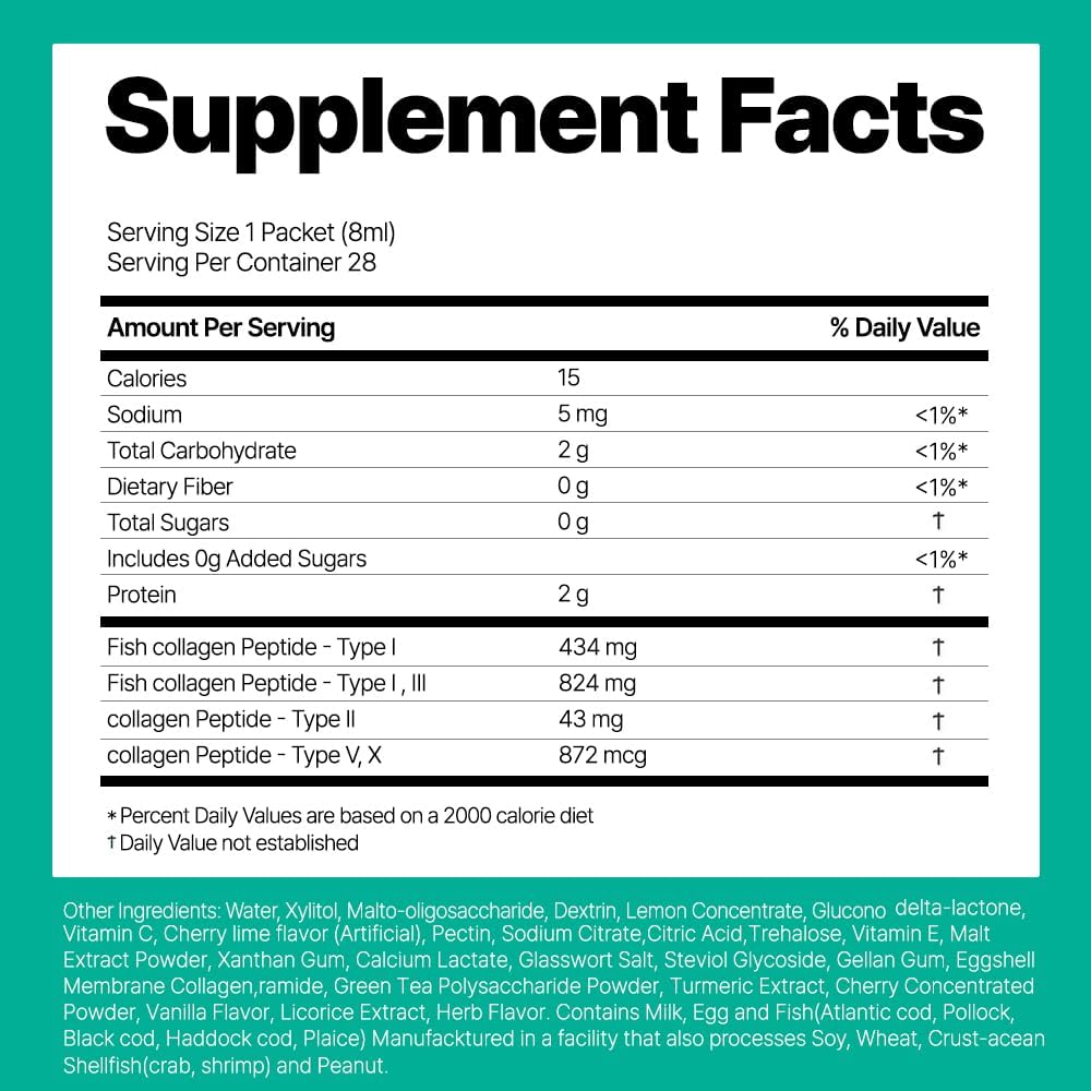 Liquid Marine Collagen Boost for Women - VITALBEAUTIE Super Collagen EX, 28 Servings