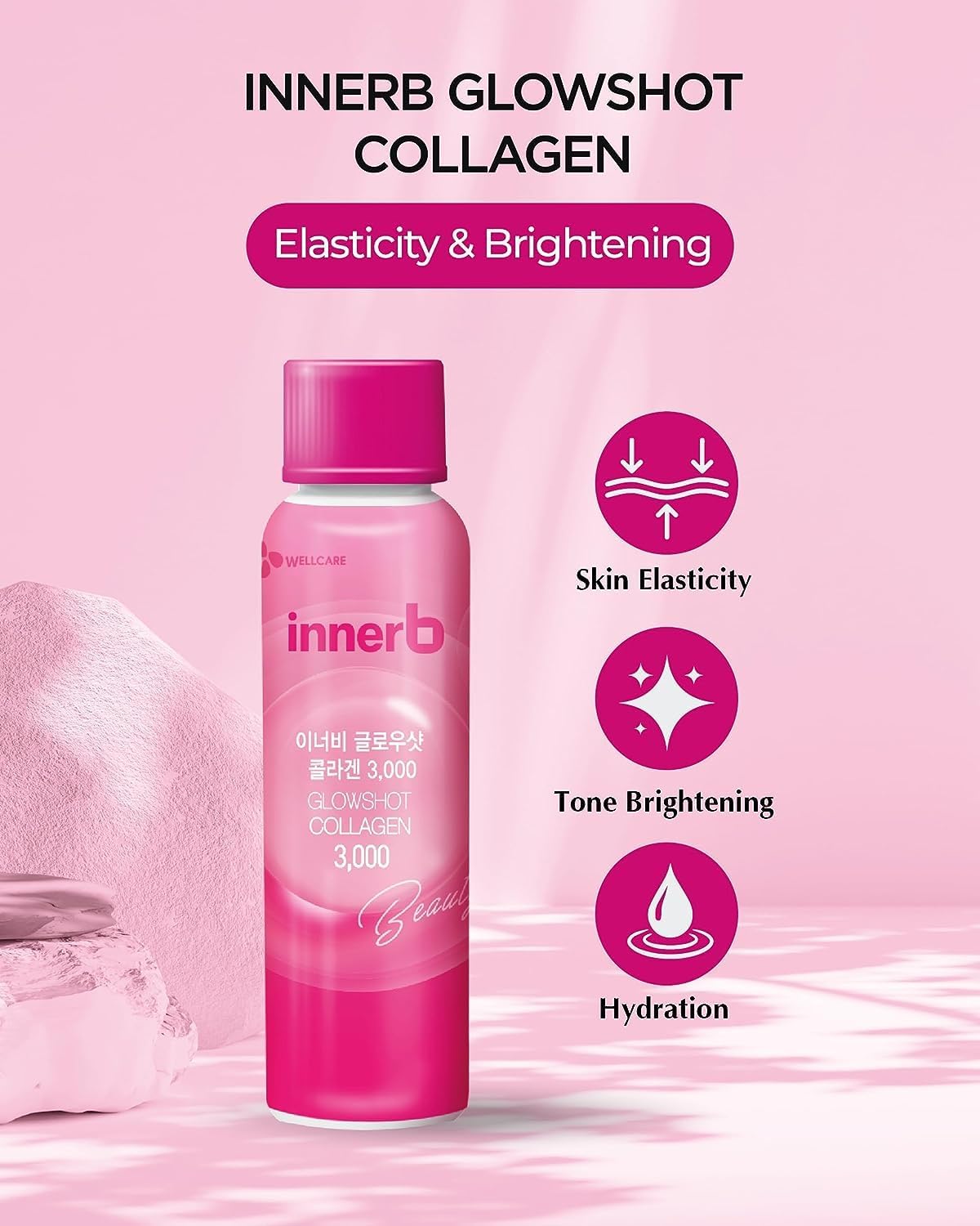 Liquid Marine Collagen Shots for Hair, Skin & Nails - 30 Servings of Low-Molecular Fish Collagen Peptides (50.7 fl oz)