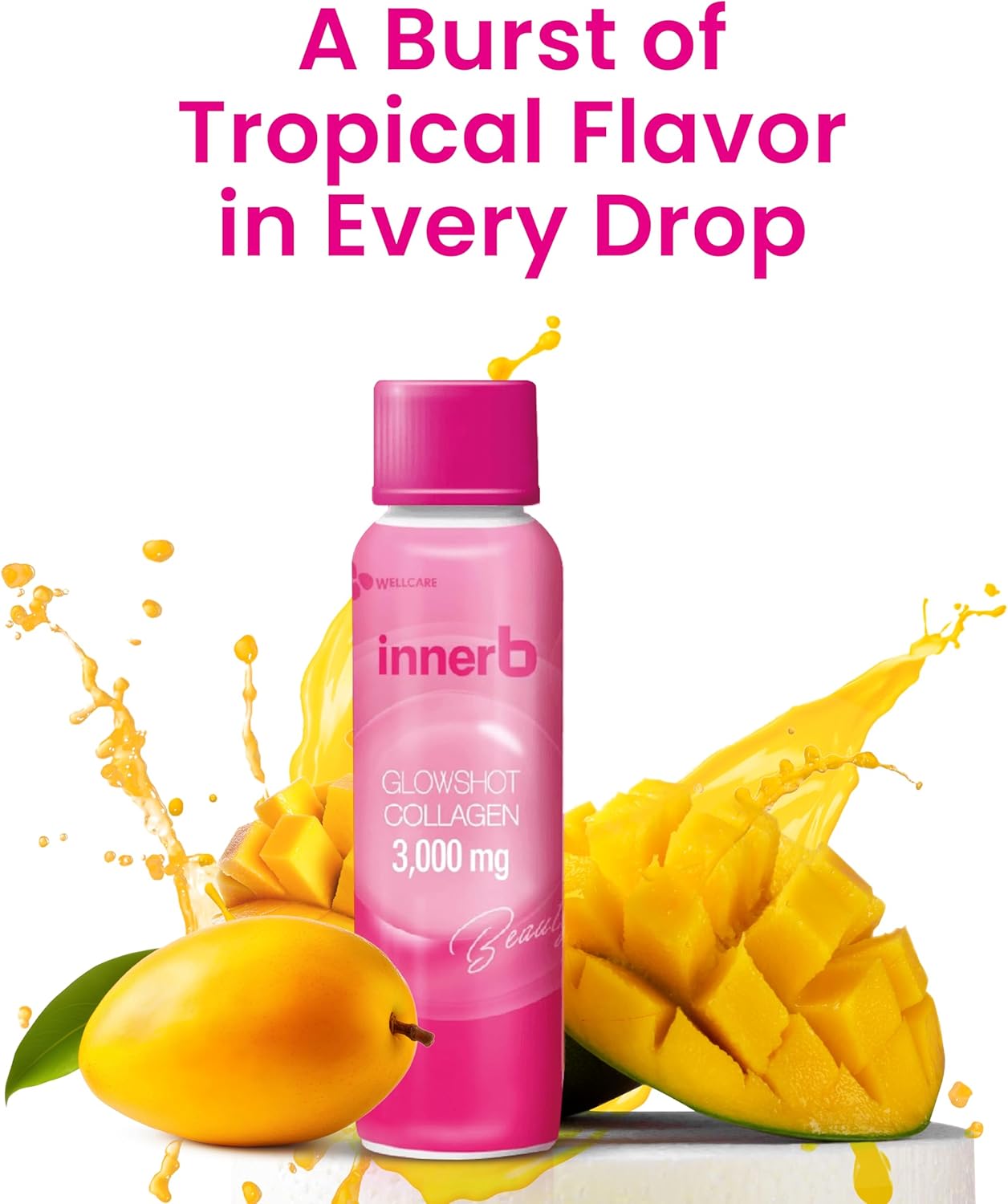 Liquid Marine Collagen Shots for Hair, Skin & Nails - 30 Servings of Low-Molecular Fish Collagen Peptides (50.7 fl oz)