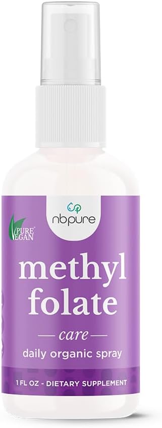 Liquid Methylfolate Vitamin B9 Spray Supplement - 1 oz Bottle