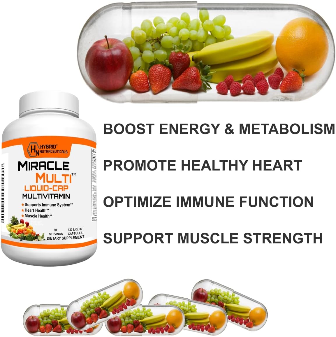 Liquid Multivitamin and Colostrum Capsules for Optimum Health and Immune Support