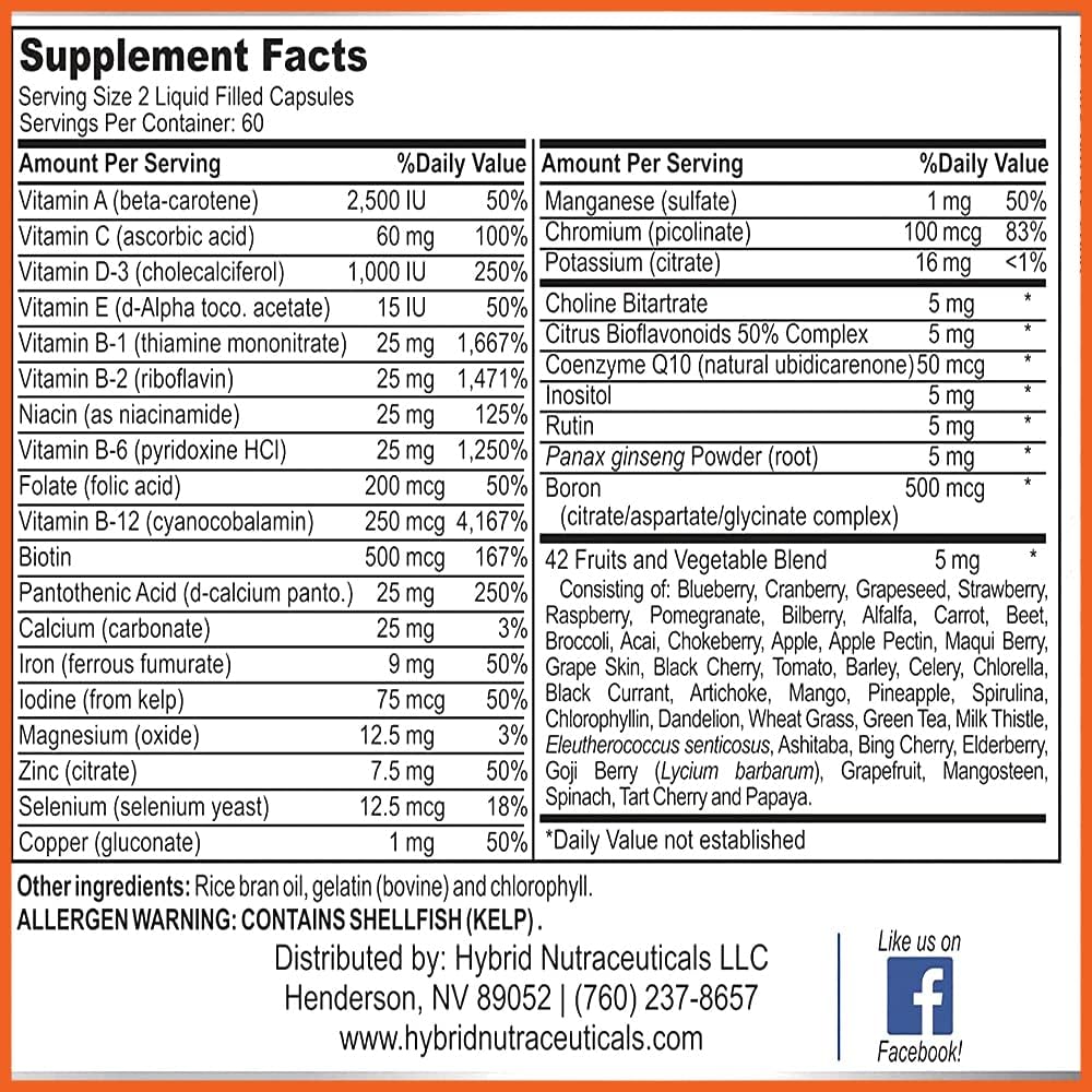 Liquid Multivitamin and Colostrum Capsules for Optimum Health and Immune Support