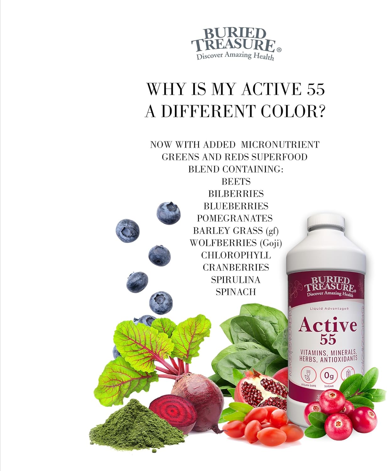 Liquid Multivitamin for Seniors - Vegan, Sugar-Free, Natural Immune Support, Vitamins & Super-Foods Blend - 32 Servings