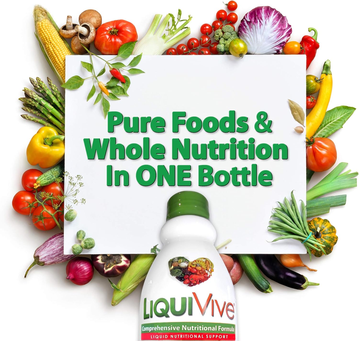 Liquid Multivitamin Superfood with Vitamin C, D3, B12, E, K | Immune Support Booster | Vegetarian | Non-GMO | Gluten Free | 32 fl oz