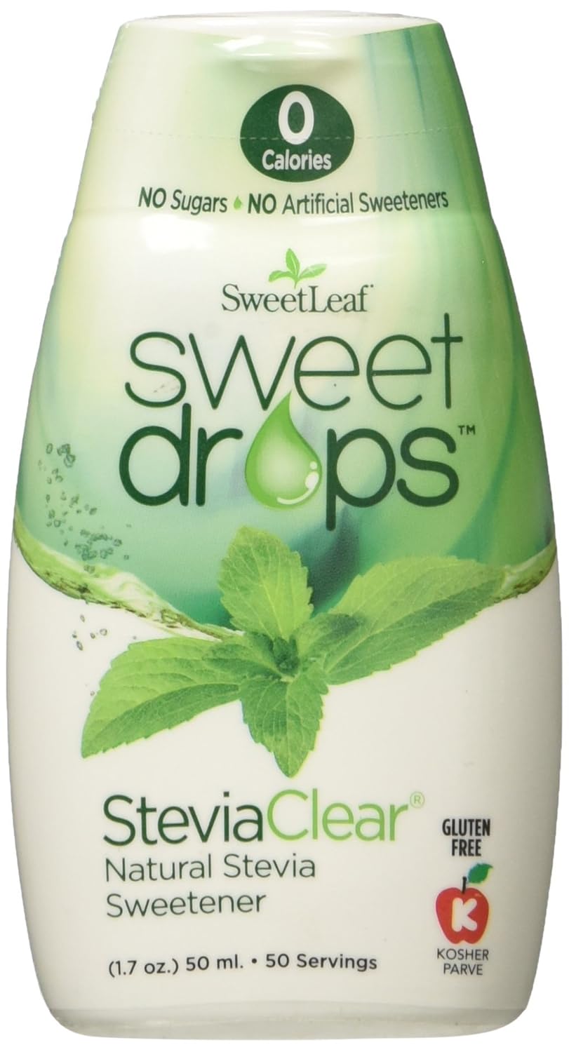 Liquid Stevia Sweetener Drops, SteviaClear, 1.7 Ounce - SweetLeaf Sweet Drops - BoostGo Australia