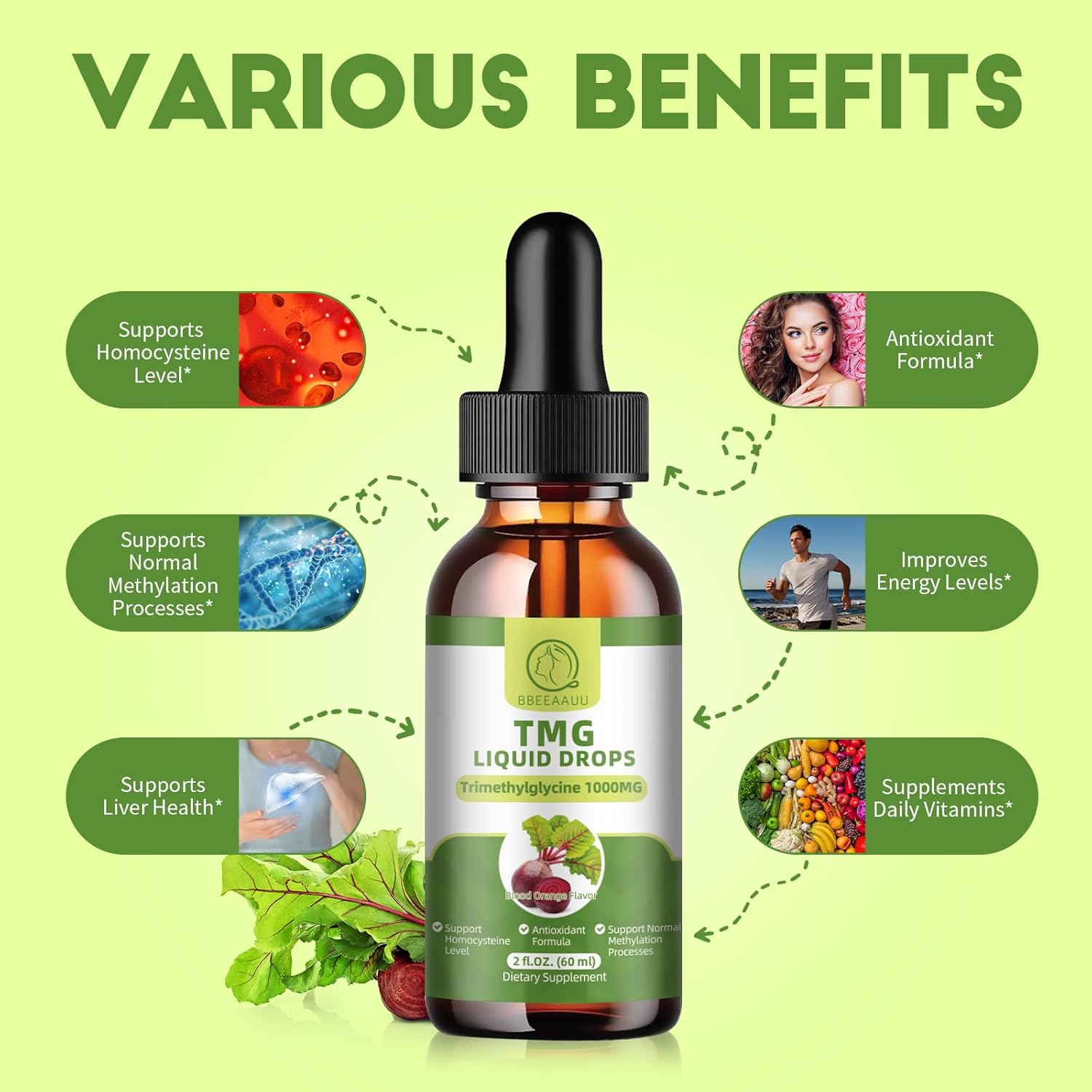 Liquid Trimethylglycine Drops with Soursop Graviola Capsules for Enhanced Health Support